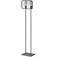 Home Sweet Home Vloerlamp Weave Zwart 2xe27