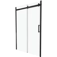 Aurlane - Douche Schuifdeur Rolling 140 X 200cm - Zwart Profiel - 8 Mm Helder Glas