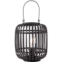 Brilliant Tafellamp Woodrow Bamboe Zwart E27