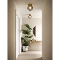 Nordlux Plafondlamp Orbiform Gerookt Glas ⌀20cm E27