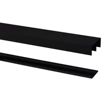 Storemax Schuifdeur Rail Aluminium Zwart Mat 240cm R-40