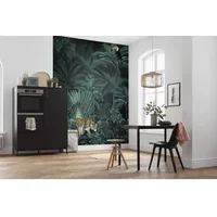 Fotobehang Jungle Night - Groen - 2,50m X 200cm