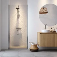 Sealskin - Douchedeur Hooked 100 X 200cm - Zilver Profiel - 6 Mm Helder Glas