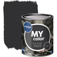 Histor My Color Muurverf - Extra Mat - Whitby Jet - 1l