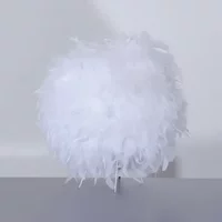 Corep Tafellamp Kokot Met Echte Witte Veren E14