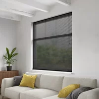 Decosol Jaloezie Horizontaal Aluminium Zwart 25mm 220x250cm
