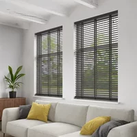 Decosol 962 Jaloezie Horizontaal Deluxe Hout Donkerbruin 140x220cm