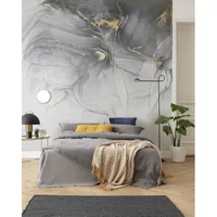 Fotobehang Ink Gold Fluid - Geel - 2,80m X 300cm