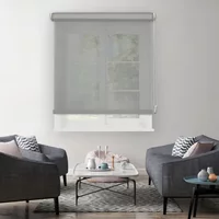 Madeco Transparant Rolgordijn Grijs Mesh 1736 60x190cm