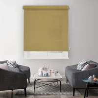 Madeco Rolgordijn Lichtdoorlatend - Mosterdgeel - 90x190cm - Kettingbediening