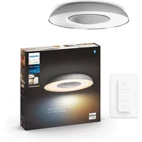 Philips Hue Plafondlamp Still Aluminium ⌀39,1cm 23w Met Hue Dimmer Switch