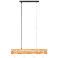 Brilliant Hanglamp Trabo Hout 4xe27 27w