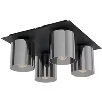 Eglo Plafondlamp Gorosiba Zwart 4xe27