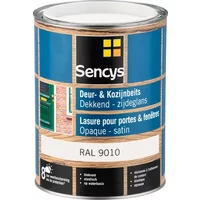 Sencys Deur- & Kozijnbeits Beits - Zuiver Wit - Zijdeglans - 2,5l