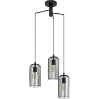 Eglo Hanglamp Roccamena Zwart 3xe27 60w