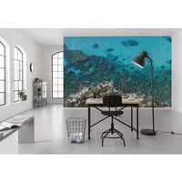 Fotobehang Bright Blue - Blauw - 2,70m X 450cm