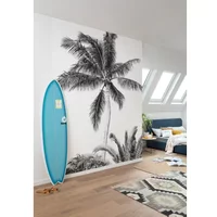 Fotobehang Retro Palm - Meerkleurig - 2,80m X 200cm