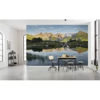 Fotobehang Allgäu Spiegel - Meerkleurig - 2,80m X 450cm