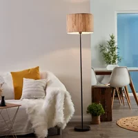 Brilliant Vloerlamp Wimea Zeegras Zwart ⌀38cm E27