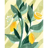Fotobehang Lemon Fresh - Geel - 2,50m X 200cm
