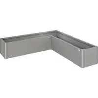 Biohort Plantenbak Belvedere Mini - Licht Grijs - Metaal - 80,5x216x63cm