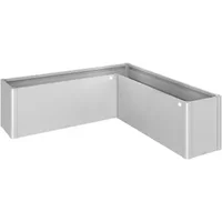 Biohort Plantenbak Belvedere Midi - Zilver - Metaal - 80,5x216x63cm