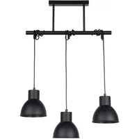 Corep Hanglamp Dock Zwart Metaal 3xe14
