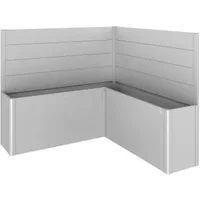 Biohort Schutting Voor Plantenbak Belvedere L-vorm Gr. L200 Zilver Metallic 2st