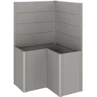 Biohort Schutting Voor Plantenbak Belvedere L-vorm Gr. L100 Kwartsgrijs Metallic 2st