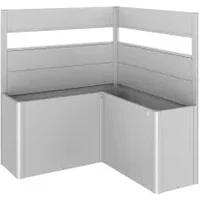 Biohort Schutting Voor Plantenbak Belvedere L-vorm Met Acrylglas Gr. L150 Zilver Metallic 2st