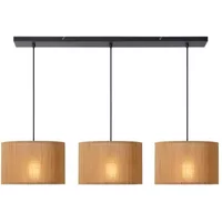 Lucide Hanglamp Magius Licht Hout 3xe27