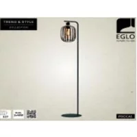 Eglo Vloerlamp Pocicas Zwart Messing ⌀25cm E27