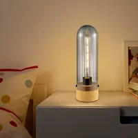 Home Sweet Home Tafellamp Capri M Hout Glas E27