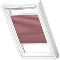 Velux Manueel Lichtdoorlatend Plisségordijn White Line Fhl Uk08 1279swl Wijnrood