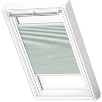 Velux Manueel Verduisterend Plisségordijn Fhc Pk10 1168swl Stoffig Groen White Line
