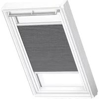 Velux Manueel Verduisterend Plisségordijn Fhc P04 1170swl Donkertaupe White Line