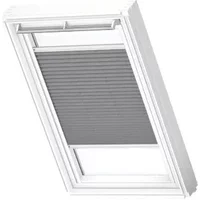 Velux Manueel Lichtdoorlatend Plisségordijn White Line Fhl Ck04 1282swl Donkergrijs