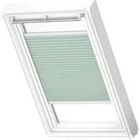 Velux Manueel Lichtdoorlatend Plisségordijn White Line Fhl Ck02 1281swl Muntgroen