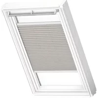 Velux Manueel Lichtdoorlatend Plisségordijn White Line Fhl Fk04 1284swl Grijs