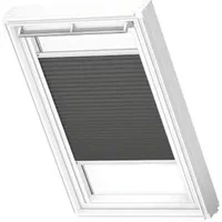 Velux Manueel Lichtdoorlatend Plisségordijn White Line Fhl Fk06 1274swl Anthracite