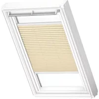 Velux Manueel Lichtdoorlatend Plisségordijn White Line Fhl P06 1278swl Beige