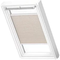 Velux Manueel Lichtdoorlatend Plisségordijn White Line Fhl Sk10 1275swl Naturel