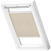Velux Manueel Lichtdoorlatend Plisségordijn White Line Fhl Pk10 1283swl Beige Clair