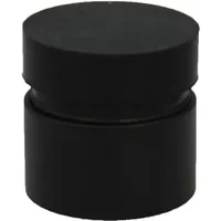 Deurstopper - Voor Muur Of Plint - Zwart - Metaal - Diameter 42mm, 30mm