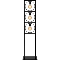 Lucide Vloerlamp Suus Zwart 3xe27
