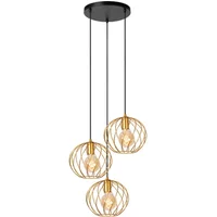 Lucide Hanglamp Danza Messing ⌀50cm 3xe27