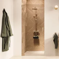 Sealskin - Douchedeur Pure 90 X 200cm - Goud Profiel - 8 Mm Helder Glas