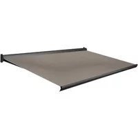 Domasol Knikarmscherm F10 - Antraciet - Doek D293 - Handmatig - Uv-bestendig - 450x250cm