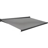 Domasol Knikarmscherm F10 - Antraciet - Doek D292 - Handmatig - Uv-bestendig - 500x300cm