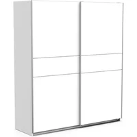 Kledingkast Ghost - Met 2 Schuifdeuren - Wit - 178x59x203cm